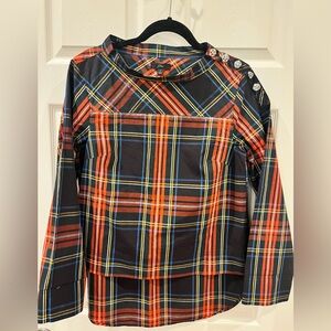 JCrew tartan long sleeve.